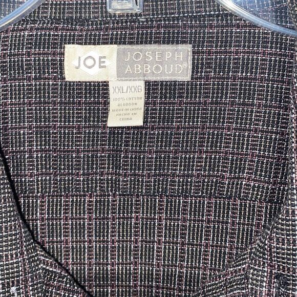 Joe Joseph Abboud Men's Plaid 100% Cotton Long Sleeve Button Up Shirt Size XXL - Picture 3 of 9